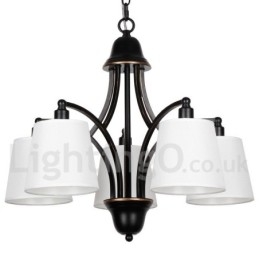 Rustikk Retro Moderne Lysekrone Med 5 Lys