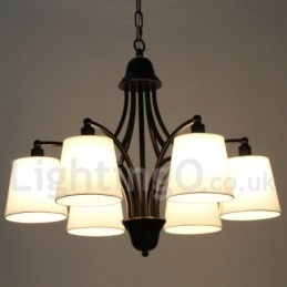 Rustikk Retro Moderne Lysekrone Med 6 Lys
