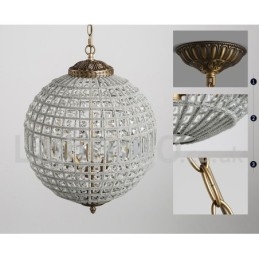 Globe Modern K9 Krystall Takpendellampe Innendørs Lysekrone Trommelbelysning Lamper Armaturer