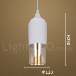 Europeisk Retro Lounge Glass Pendellampe
