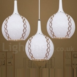 Moderne Og Moderne Lounge-Pendellampe I Glass
