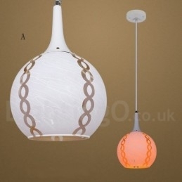 Moderne Og Moderne Lounge-Pendellampe I Glass