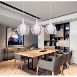 Moderne Og Moderne Lounge-Pendellampe I Glass