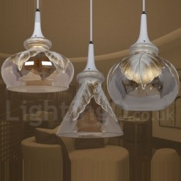 Europeisk Moderne Og Samtidskunstnerisk Lounge Glass Pendellampe