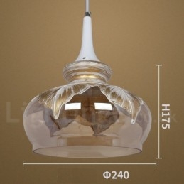 Europeisk Moderne Og Samtidskunstnerisk Lounge Glass Pendellampe