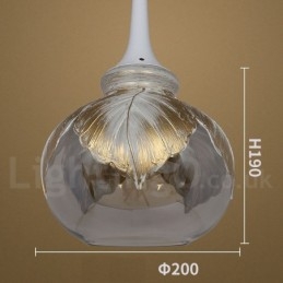 Europeisk Moderne Og Samtidskunstnerisk Lounge Glass Pendellampe