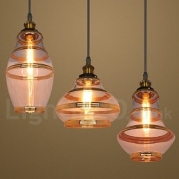 Bar Lounge Europeisk Glass Pendellampe