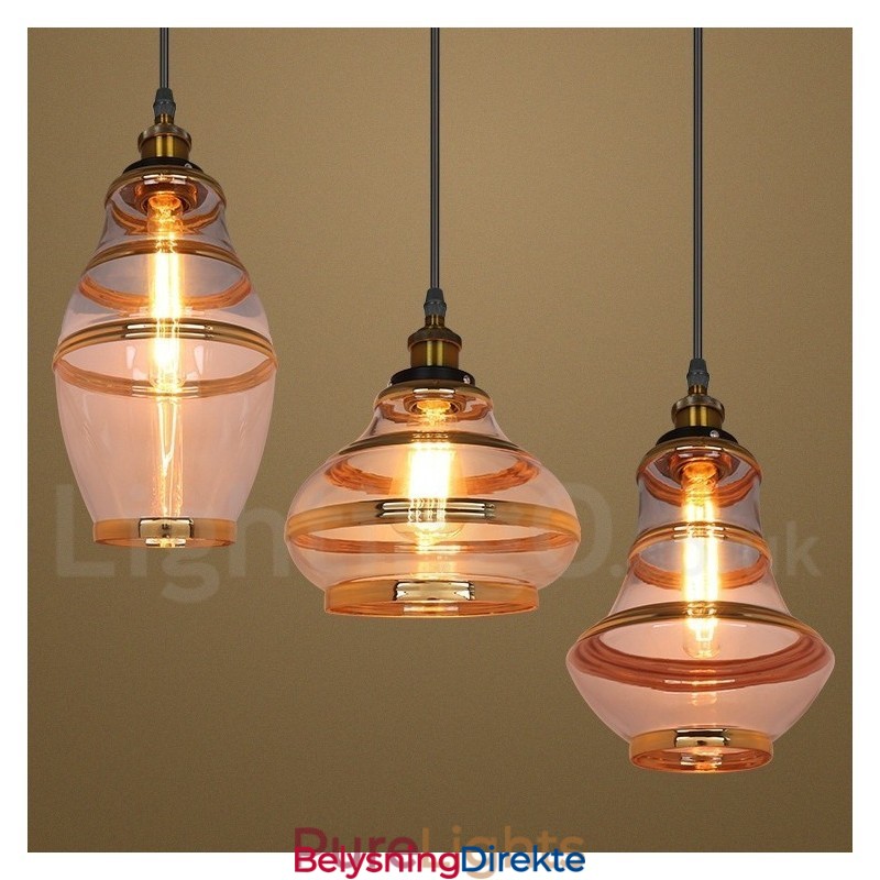 Bar Lounge Europeisk Glass Pendellampe
