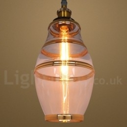 Bar Lounge Europeisk Glass Pendellampe