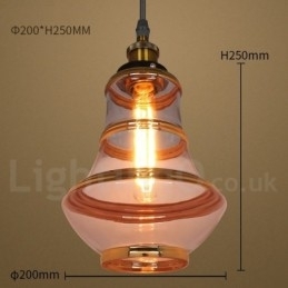 Bar Lounge Europeisk Glass Pendellampe