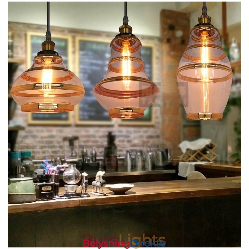 Bar Lounge Europeisk Glass Pendellampe