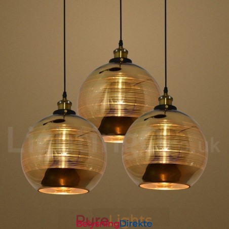 Europeisk Glass Pendellampe Kafé Pendellampe