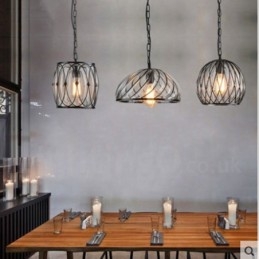 1 Lys Vintage Kafé Glass Pendellampe Loft Pendellampe