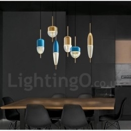 Lys Moderne Samtidskunst Glass Pendellampe