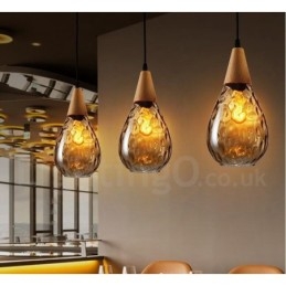 1 Lys Nordisk Stil Moderne Samtidskunst Glass Pendellampe