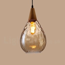 1 Lys Nordisk Stil Moderne Samtidskunst Glass Pendellampe