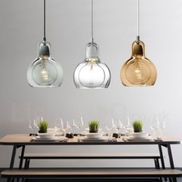 1 Lys Nordisk Stil Moderne Samtidskunst Glass Pendellampe