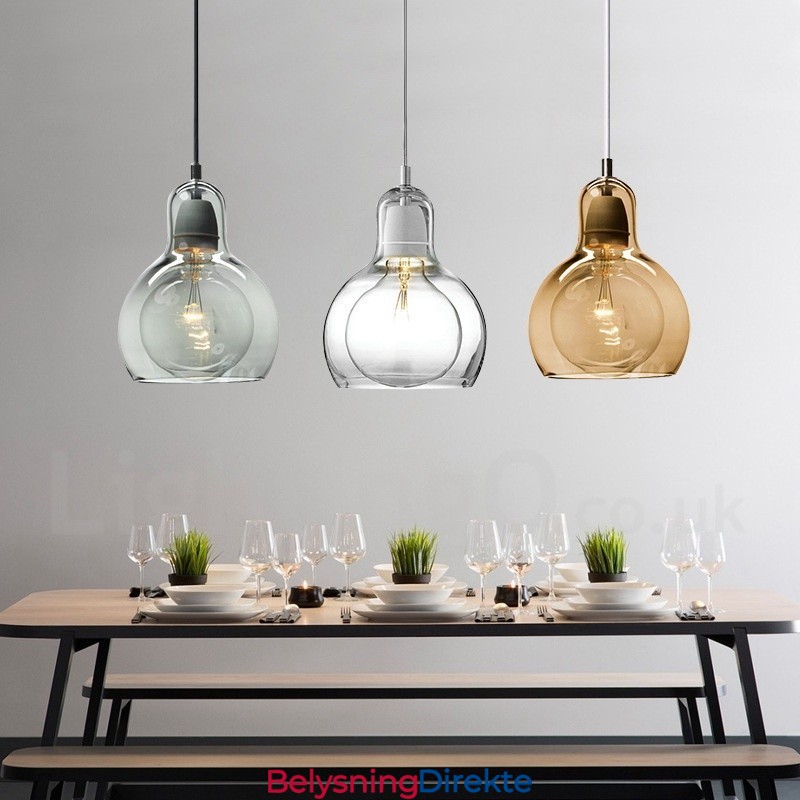 1 Lys Nordisk Stil Moderne Samtidskunst Glass Pendellampe