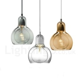 1 Lys Nordisk Stil Moderne Samtidskunst Glass Pendellampe