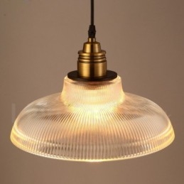 1 Lys Vintage Glass Pendellampe