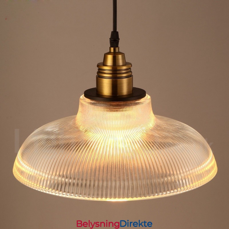 1 Lys Vintage Glass Pendellampe