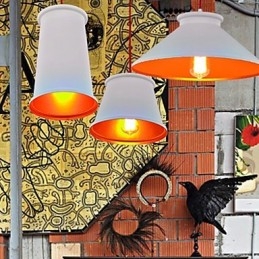Lysekrone I Ministil, Moderne, Samtidskunst, Metall, Anhengslampe Med 3 Lys