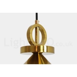 Ren Kobber Moderne Samtidskunst Nordisk Stil Rise And Fall Pendellampe Messing Taklampe