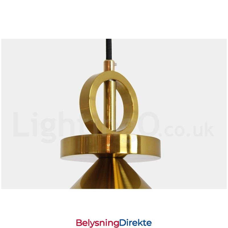 Ren Kobber Moderne Samtidskunst Nordisk Stil Rise And Fall Pendellampe Messing Taklampe