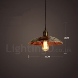 Rustikk Retro Vintage Pendellampe Med 1 Lys I Loftstil