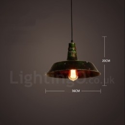 Rustikk Retro Vintage Pendellampe Med 1 Lys I Loftstil