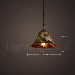 Rustikk Retro Vintage Pendellampe Med 1 Lys I Loftstil