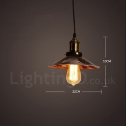Rustikk Retro Vintage Pendellampe Med 1 Lys I Loftstil