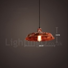Rustikk Retro Vintage Pendellampe Med 1 Lys I Loftstil