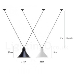 Moderne, Samtidskunstnerisk Taklampe Med 3 Lys