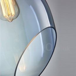 Moderne Og Moderne Pendellampe I Glass Med 1 Lys Og Glassskjerm