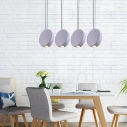 Moderne Samtidsstil 1 Lyspære Aluminiumslegering Pendellampe Med Aluminiumslegeringskjerm