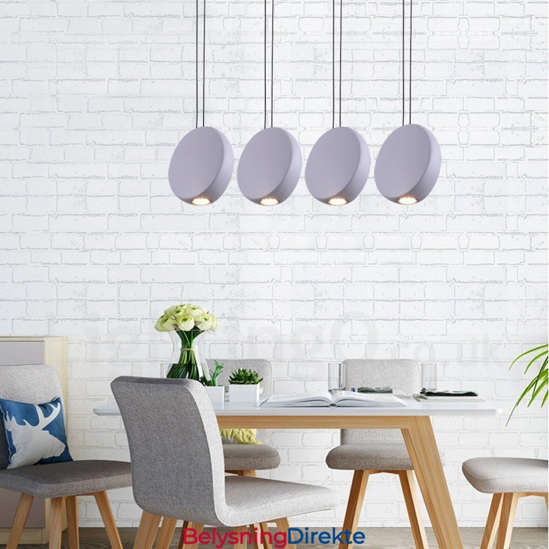 Moderne Samtidsstil 1 Lyspære Aluminiumslegering Pendellampe Med Aluminiumslegeringskjerm