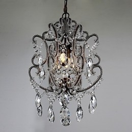 Moderne Lysekronedesign Vintage Lysekrone Loft Krystall Lysarmatur Glans Hengende Lampe