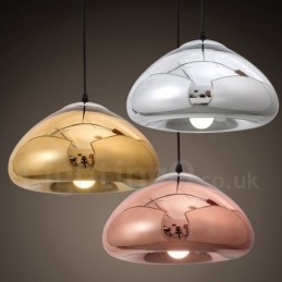 Moderne Og Moderne Pendellampe I Glass Med 1 Lys Og Glassskjerm