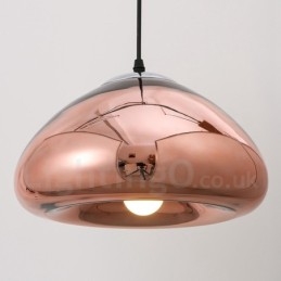 Moderne Og Moderne Pendellampe I Glass Med 1 Lys Og Glassskjerm