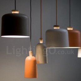 Moderne Samtidsstil 1 Lyspære Aluminiumslegering Pendellampe Med Aluminiumslegeringskjerm