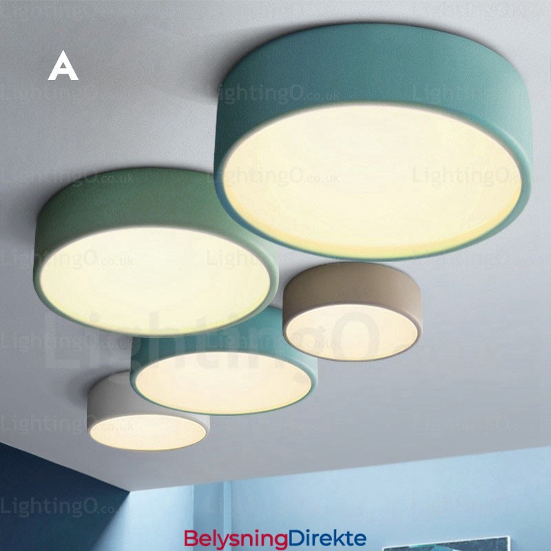 Nordisk Taklampe Med 1 Lys Og Akrylskjerm