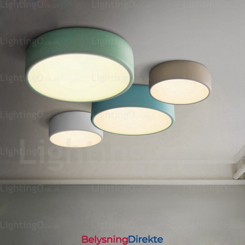 Nordisk Taklampe Med 1 Lys Og Akrylskjerm
