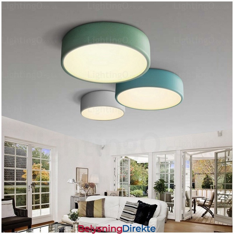 Nordisk Taklampe Med 1 Lys Og Akrylskjerm