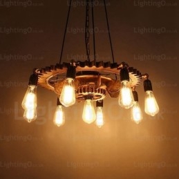 9 Lys Vintage Retro Pendellampe