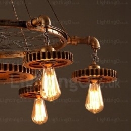 7 Lys Vintage Retro Pendellampe