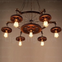 7 Lys Vintage Retro Pendellampe