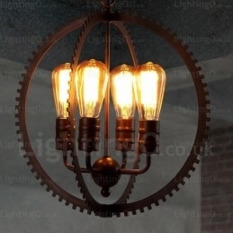 4-Lys Vintage Retro Pendellampe