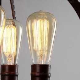 4-Lys Vintage Retro Pendellampe