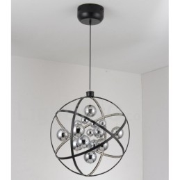Diameter 50 Cm 80 Cm Vintage Globelysekrone Rustfarget Pendellampe